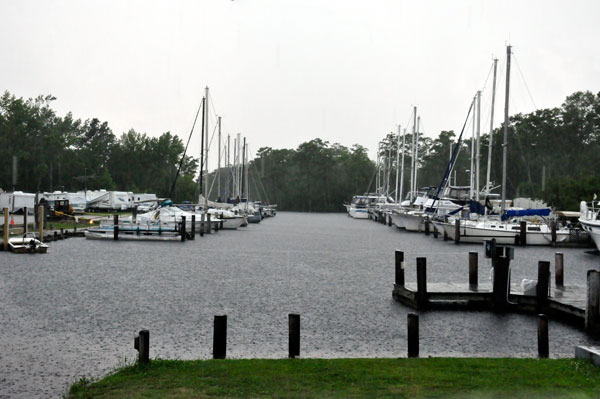 rainy photo of the boats